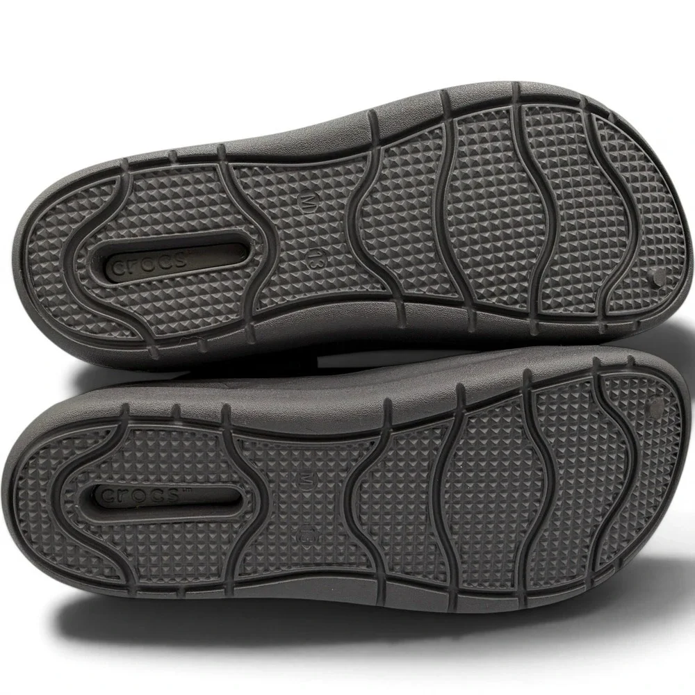 Crocs Inmotion Clog Men 13 Black LiteRide Comfort Sandal 209964-001 **NEW**